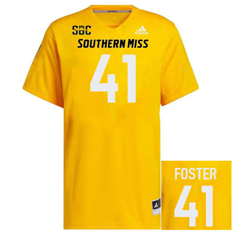 Southern Miss Golden Eagles #41 Ahmere Foster Football Jersey Stitched-Gold